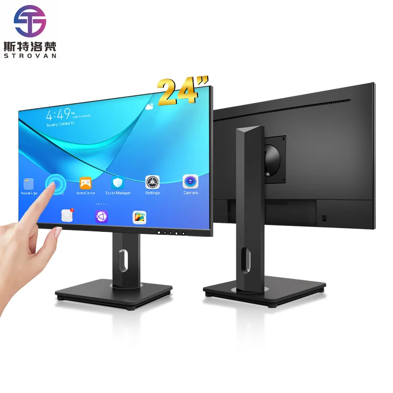 لمسة ذكية مقاس 24 بوصة مع لوحة TN ذات سعة جديدة مثبتة على الحائط وشاشة LCD تعمل باللمس لسطح المكتب