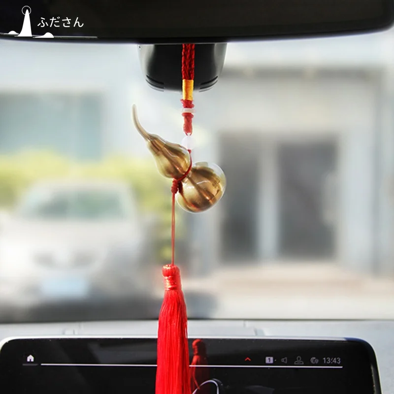 

Mount Putuo Health & Wealth Brass Wu Lou, Putuoshan Guardian Talisman, Car Accessories Auto Ornament, Positive Energy Charm