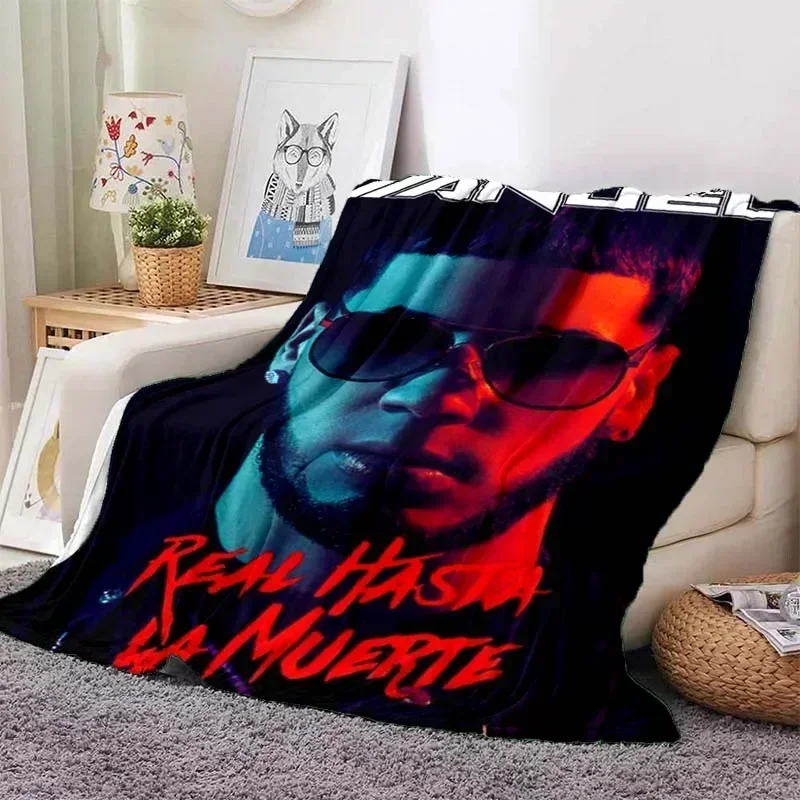 Free Anuel AA Rapper Hip Hop Singer Blanket,Soft Throw Blanket for Home Bedroom Bed Sofa Picnic Travel Office Cover Blanket Kids