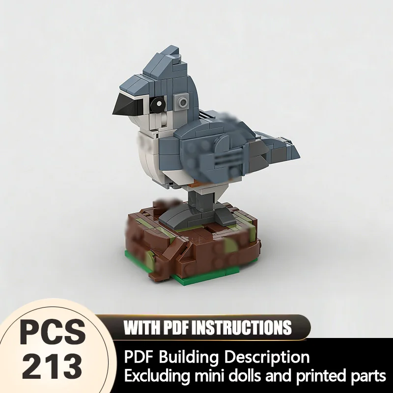 

Creators Animal Series Model MOC Building Bricks Tufted Titmouse Modular Technology Gifts Holiday Assemble Children Toys Suit