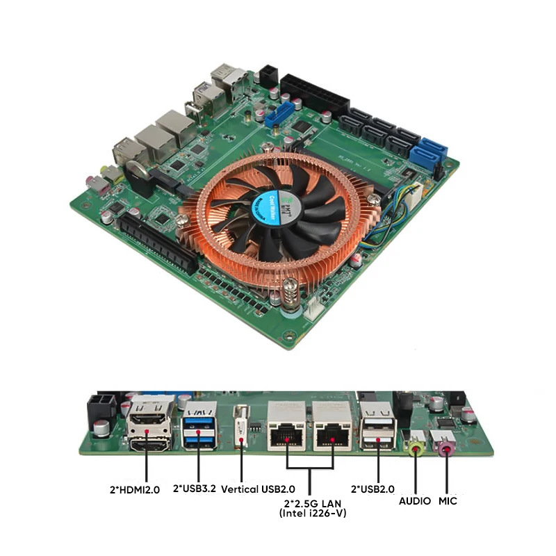 AMD Ryzen 7 5800H ミニITXマザーボード 8SATA 2.5G LAN