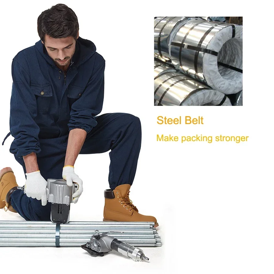 Pneumatic Pet Portable Strapping Tool Wrapping Machine Metal Steel Belt Strapper