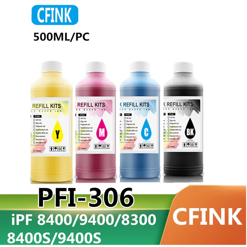 tinta do pigmento para canon pfi306 tinta da impressora 500ml ipf 8400s 9400s 8400 9400 8300 01