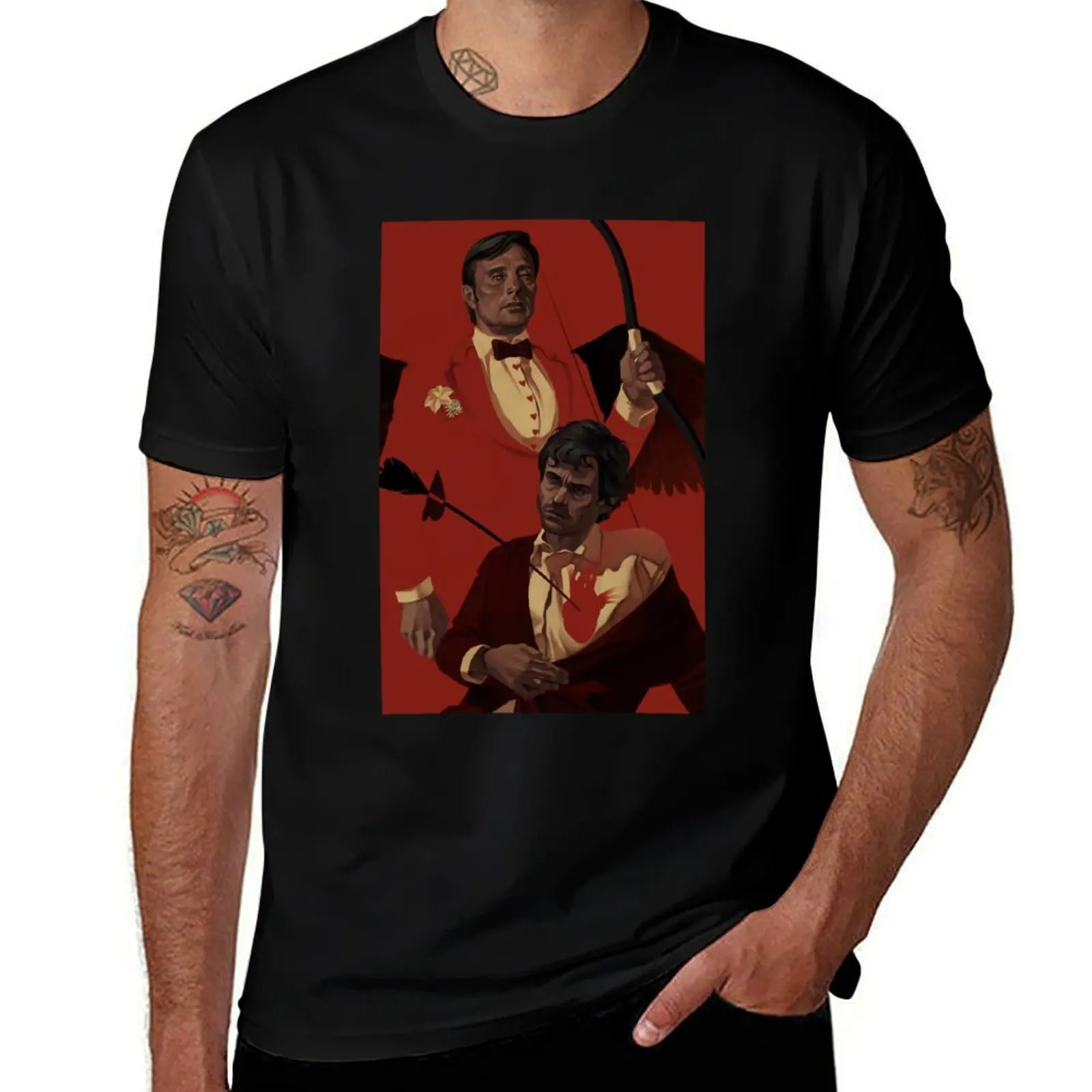 

Great Model Hannigram Horror HANNIBAL Cool Graphic Gift T-Shirt Comfortable Daily Wear Tee