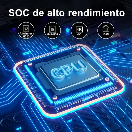 Imagen 2 del producto Allwinner H313 MX10 K2 decodificador TV Box Corte-A53 1,5 GB RAM 8 GB eMMC Flash Wi-Fi 2,4G/5G Smart Home Theater Smart TV Box