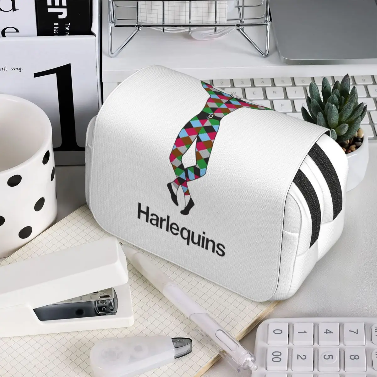 

Пенал Harlequins-Merch для школьников, коробка для ручек, сумка для карандашей, канцелярские принадлежности, сумка-держатель для ручек