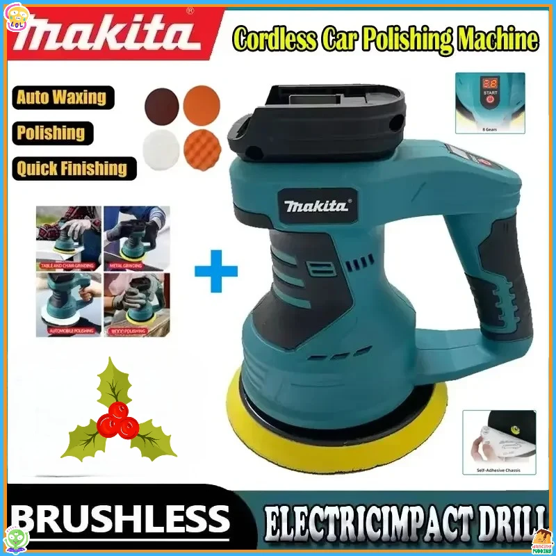 

Makita 8 Gears Rechargeable Cordless Adjustable Electric Car Polisher Auto Waxing Sealing Glaze Tool Polisher Power Tools 18V