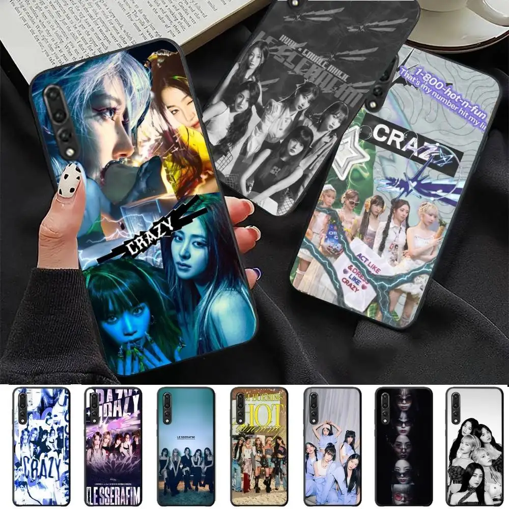 Music Girl Band L-Le Sserafim Phone Case For Huawei P 8 9 10 20 30 40 50 Pro Lite Psmart Honor 10 Lite 70 Mate 20lite