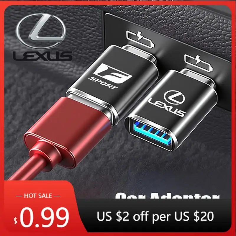 

Interior Stickers Car Interior Type-C Conversion To USB Plug Auto Accessories For Lexus FSPORT LBX NX RX 350h 450h ES UX 300e GS