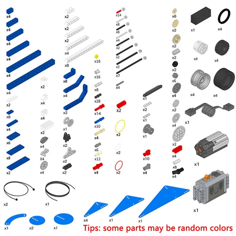 9686 Technical Parts Multi Technology Moc Parts Educational School Students Learning Building Blocks Power Function Set for Kids