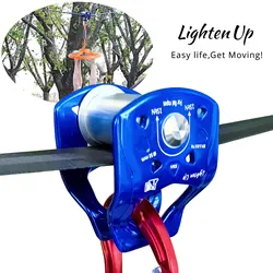 Outdoor Slider Slackline Pulley Replacement Backyard Zipline Sliding Slacklines Pulley for Home, Parks, Lawn Enduring