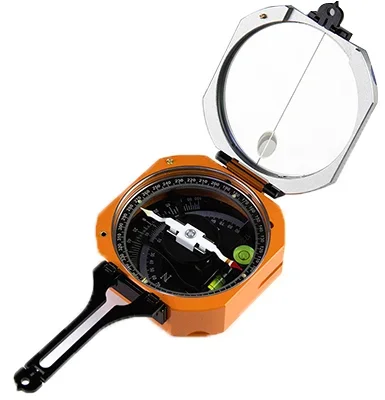 2024 hot sales Geology compass new steel metal Harbin factory HGC-6  aluminium compass  for surveying geologist surveyor