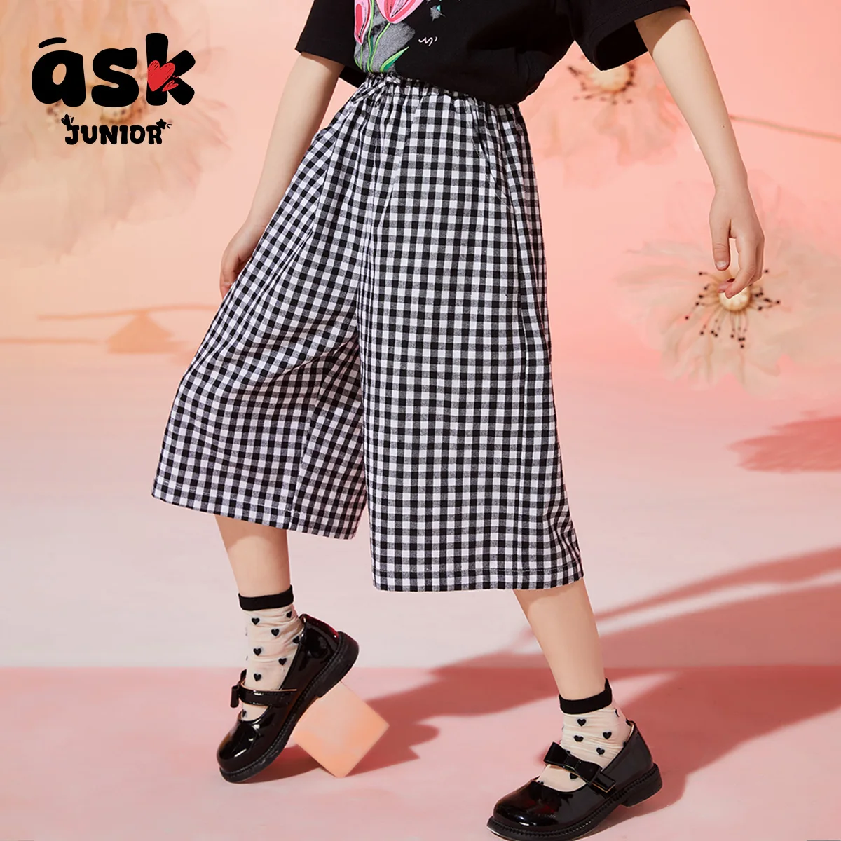 اسأل جونيور السراويل الصيفية للأطفال منقوشة رياضية الجري السراويل واسعة الساق متوسطة كبار السن للأطفال الشباب عارضة السراويل #2