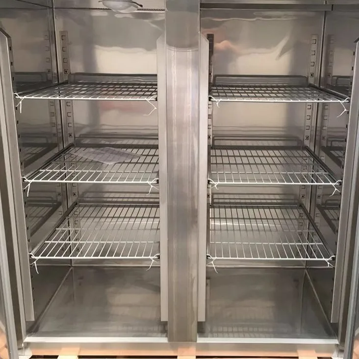 ثلاجة تجارية مبردة بالهواء وخالية من الصقيع، ثلاجة مجمدة ومبردة مع خزانة رف شواء #4