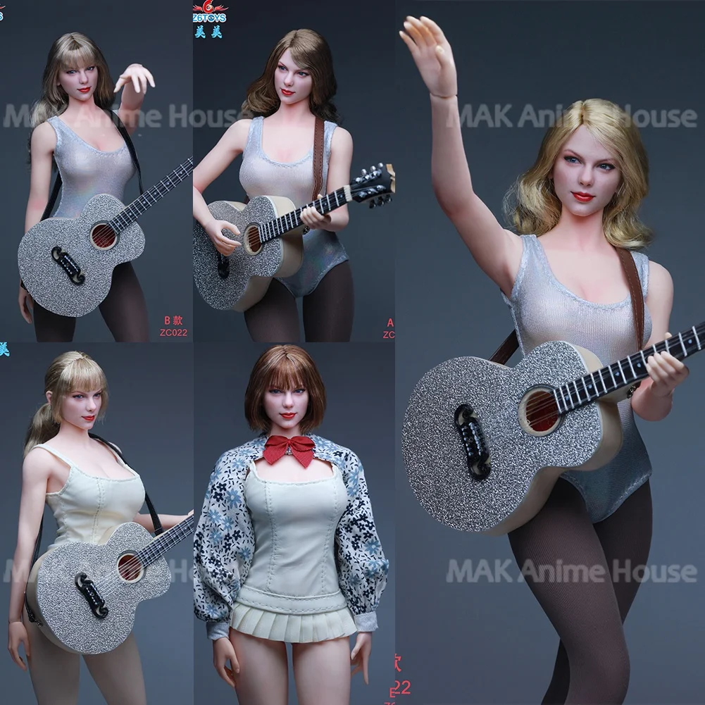

Z6TOYS ZC022 1/6 Модель головы Meimei с короткими золотисто-коричневыми волосами и азиатскими морщинами вокруг глаз для 12-дюймовой женской фигурки солдата