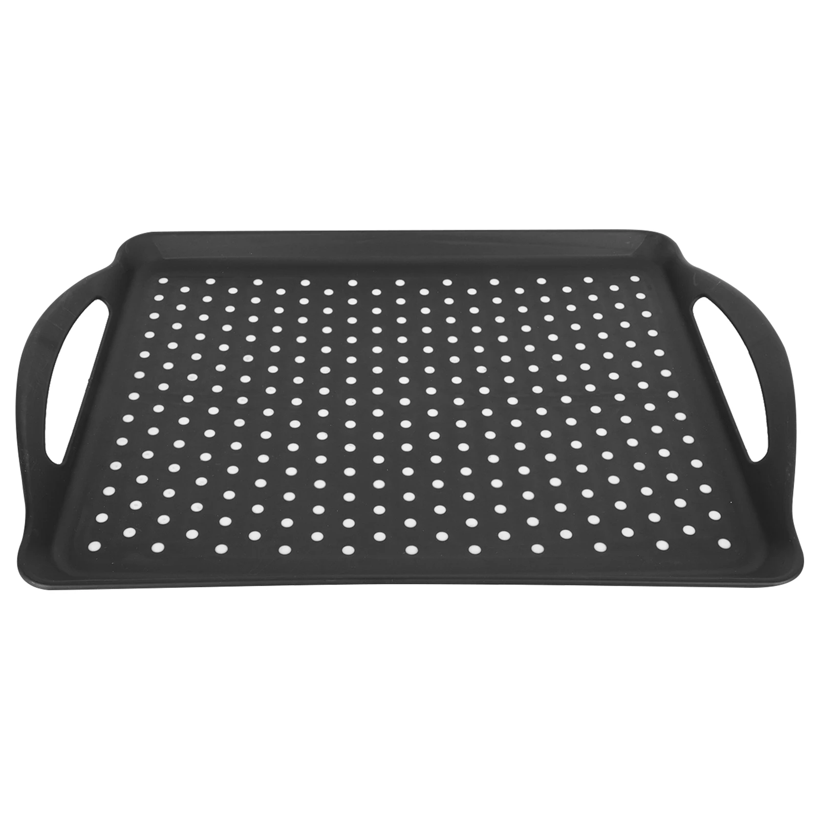 Bandeja para servir de plástico con puntos rectangulares, soporte antideslizante para almacenamiento de Contacto de alimentos, bandeja para servir Rectangular, 1 Uds.