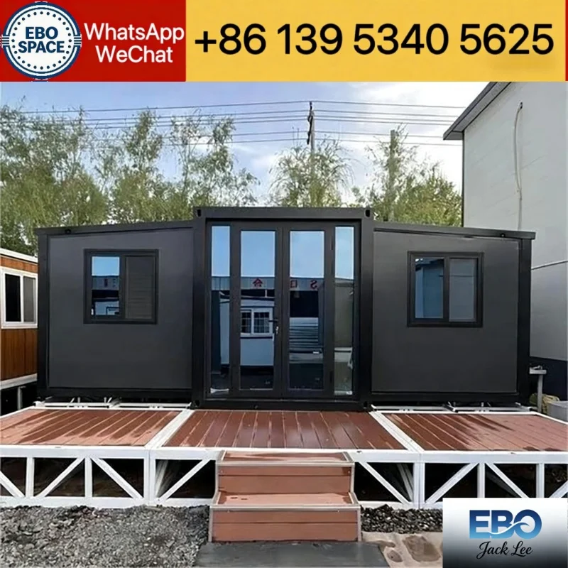 Foldable Modular Cabin 20ft 30ft 40ft Prefab Container House Waterproof Expandable