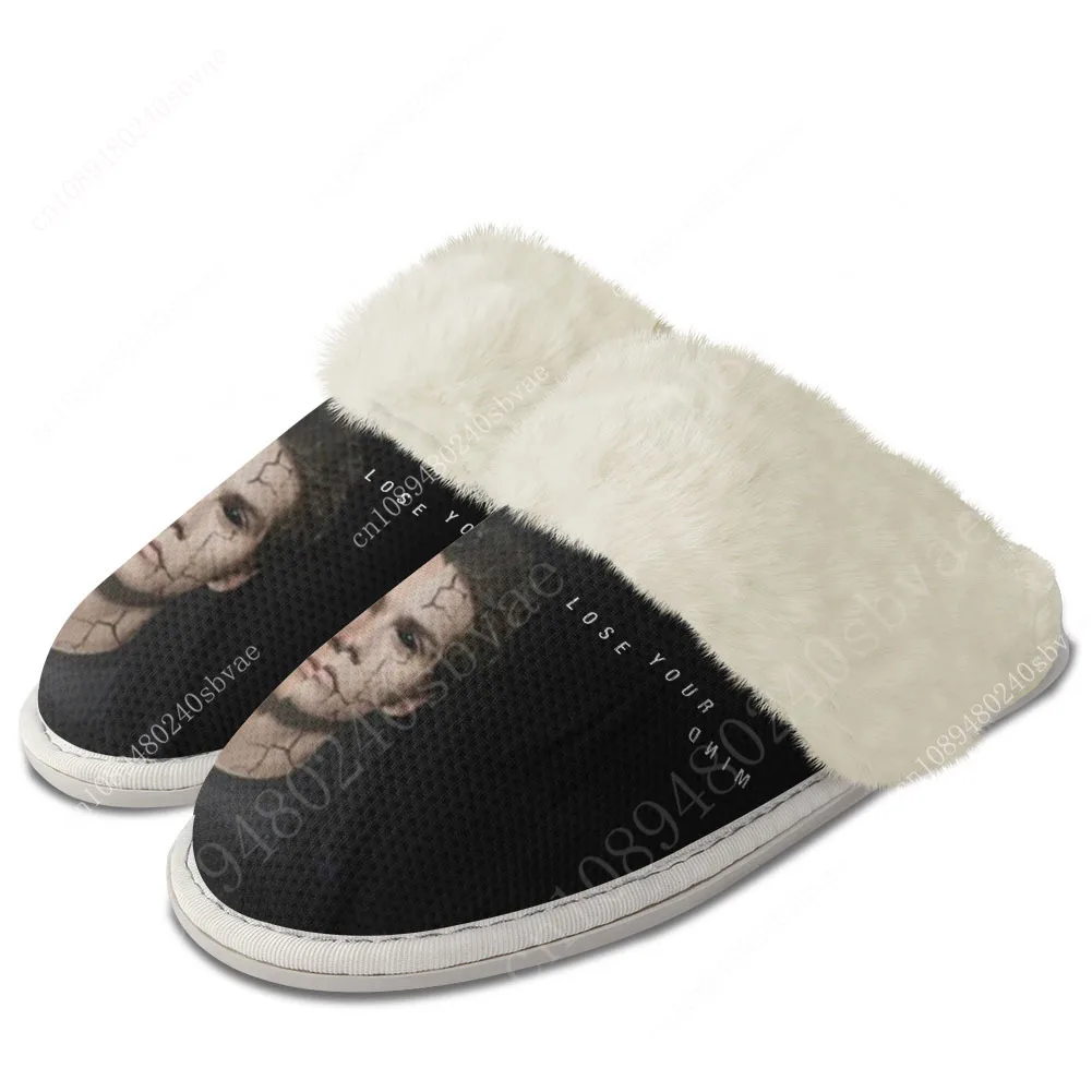 Teen Wolf Stiles Stilinski Plush Slippers Keep Warm Shoes Mens Womens Home Cotton Bedroom Custom Thermal Lightweight Slipper