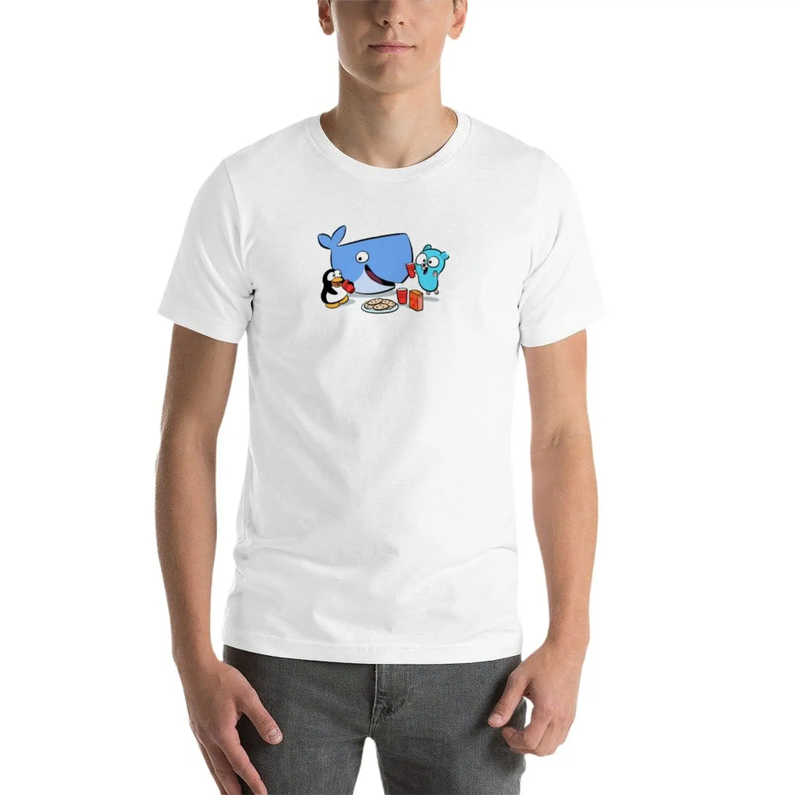 golang gopher docker T-Shirt customs for a boy graphics men workout shirt