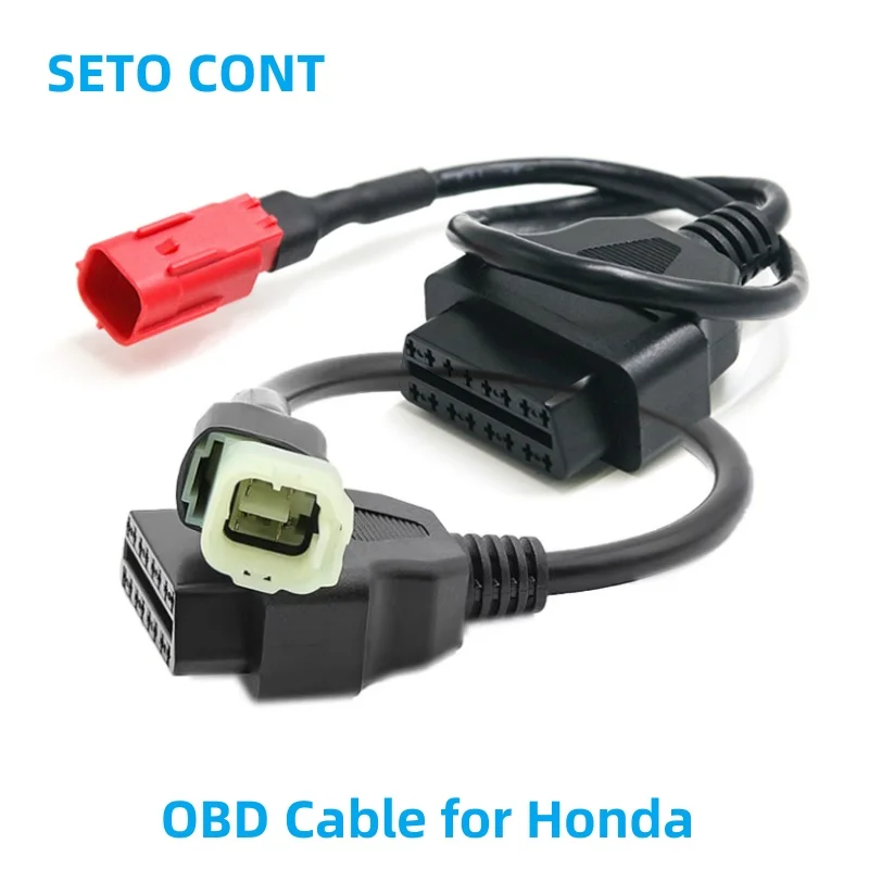 

J1962 OBD Cable Female 16 Pin Used for HONDA 4 Pin or 6 Pin Motorcycle Diagnostic Extension OBDII Motorbike Adapter Cable