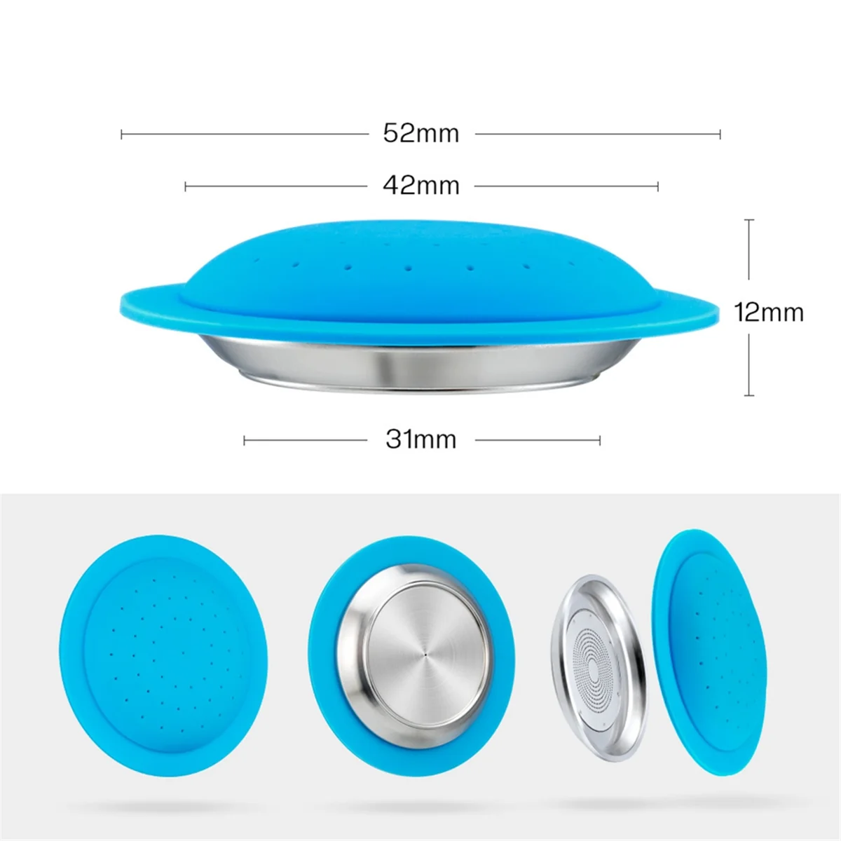 

For Zenius Coffee Filter Reusable Coffee Capsule Lid Espresso Coffee Crema Maker Barista with Brush+Spoon