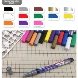 MS043 0.5mm Oily Model Marker Extra-fine Hook Erase Pen for Gundam Military Paint Kit Tool Coloring Marker Hobby DIY Craft Tools