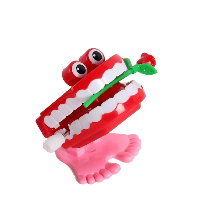 Fun Cartoon Teeth Denture Foot Clockwork Educational Developmental Toys Gift New Classic Toys Wind Up Toys For Kids Gift