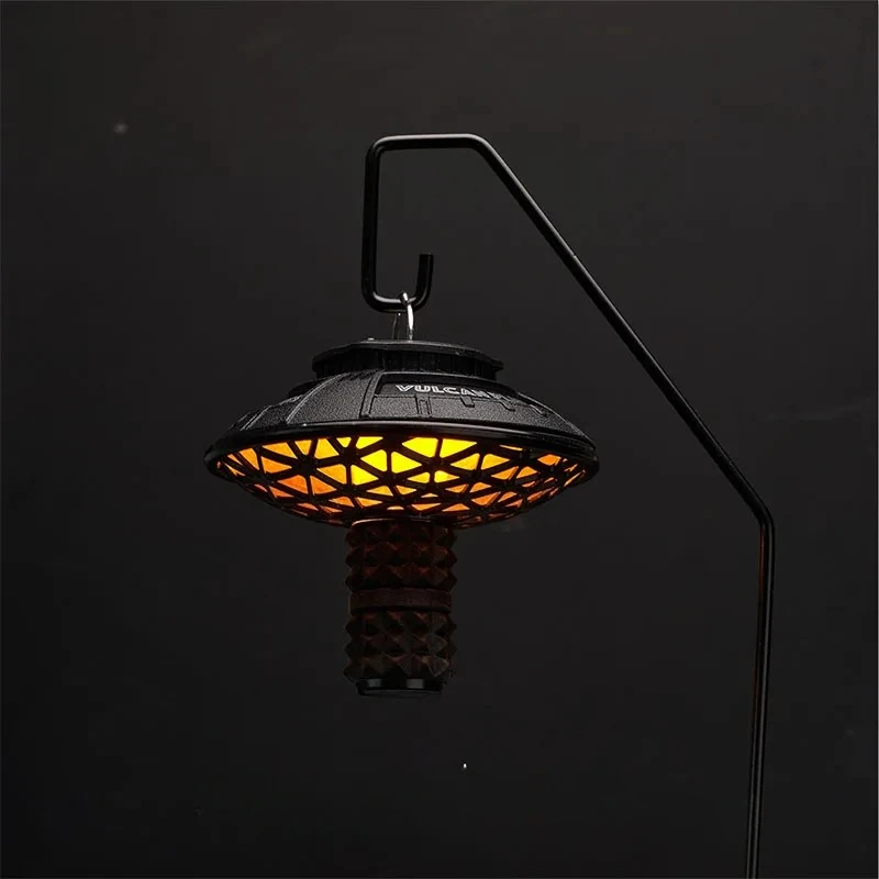 في الهواء الطلق التخييم غطاء مصباح Gz الصحن الطائر غطاء مصباح ضوء دافئ أجواء الخيال العلمي الفضاء بين النجوم أضواء الإبداعية #4