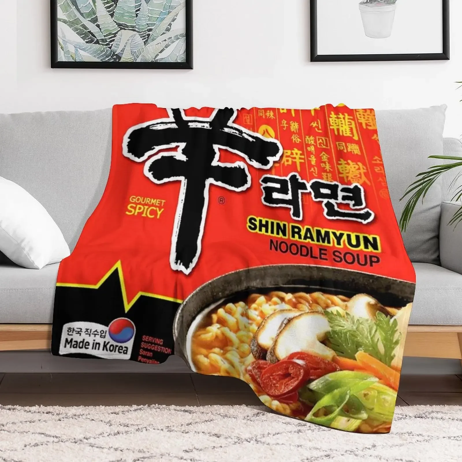 Shin Ramyun Throw Blanket christmas gifts Summer Cute Hairys Blankets