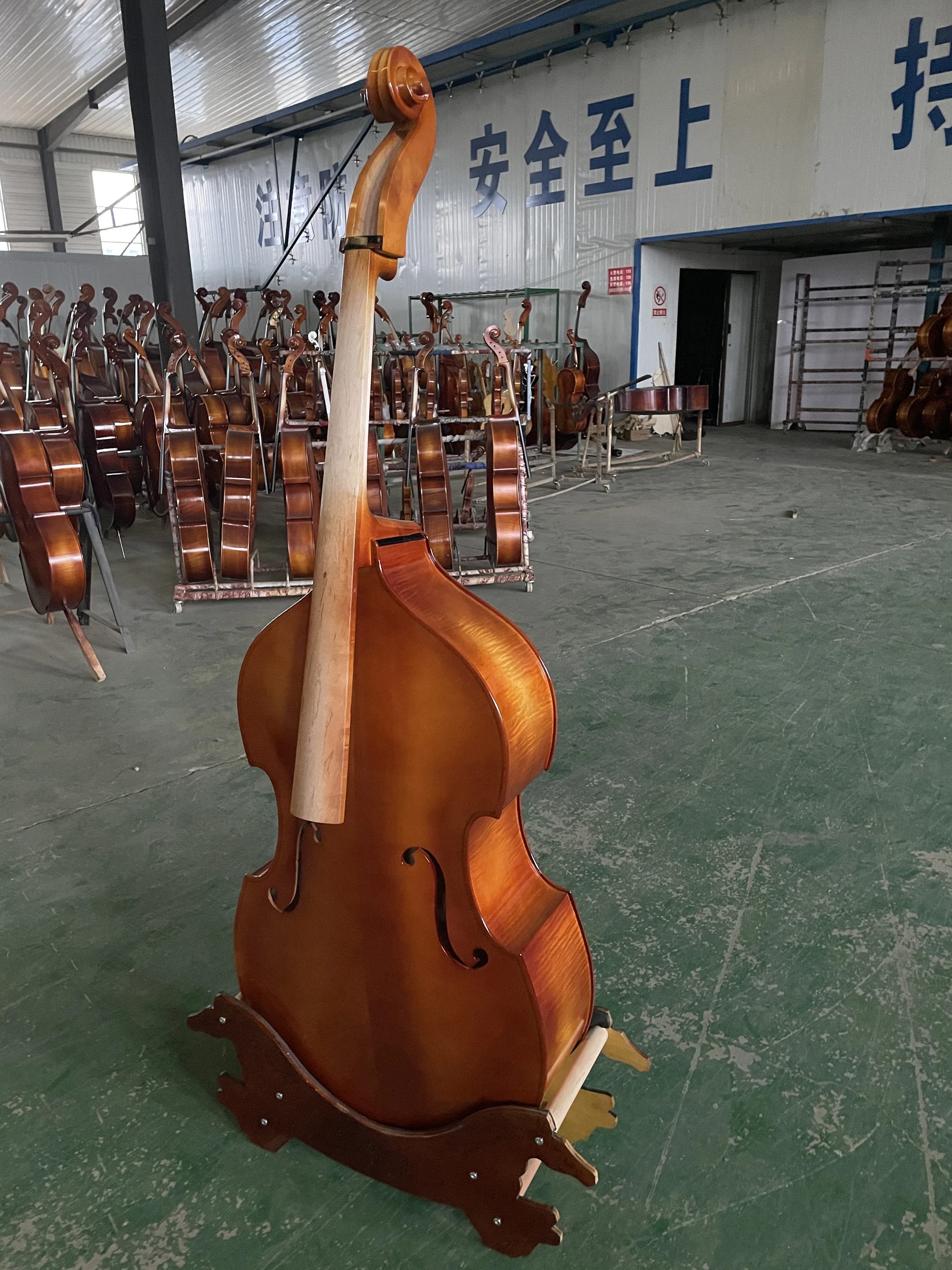 Double Bass Double Bass Plywood, 3/4 upright Bass, 100% Manual Bass, Poweiful Sound, All Accessories