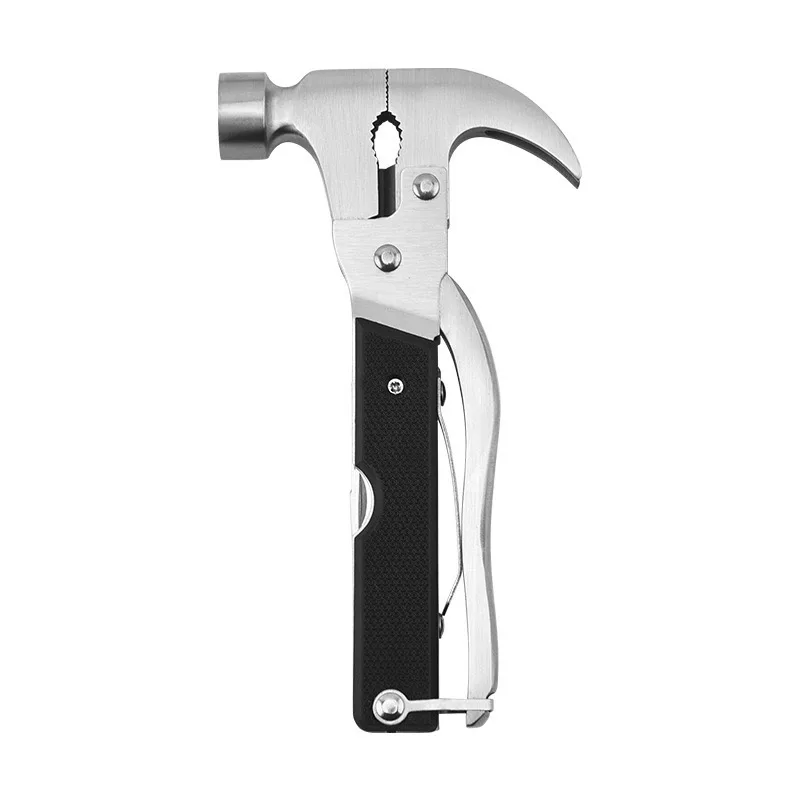 Strumento multifunzionale Martello per ascia Martello per artigli, Martello portatile da campeggio Martello per chiodi a terra pieghevole Strumento salvavita per auto