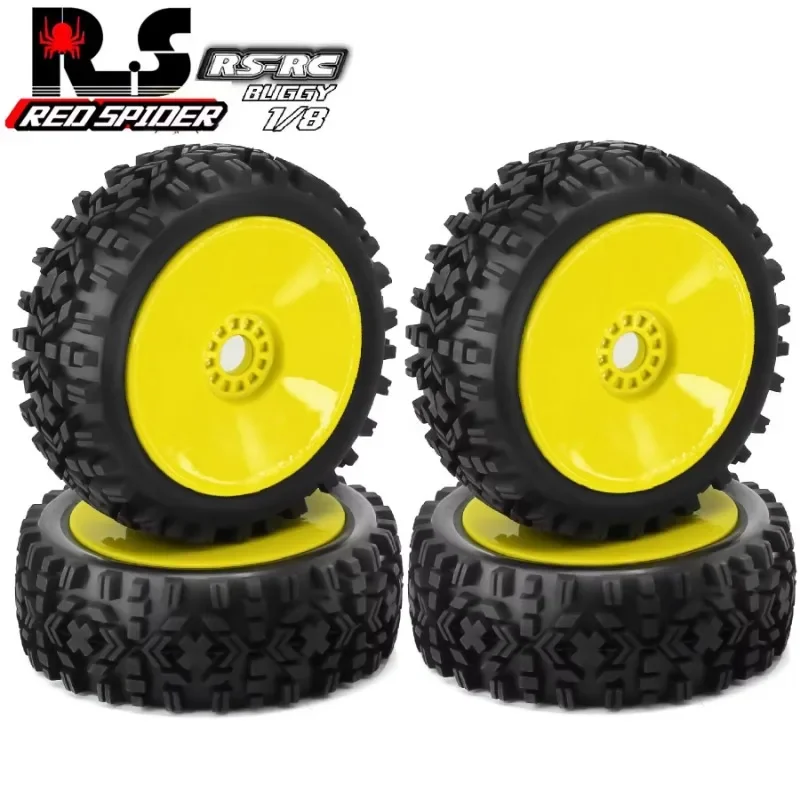 

4pcs 118mm 1/8 RC Off-Road Buggy Tires Wheel for ARRMA Typhon Talion Trxs Redcat Team Losi Kyosho HPI WR8 HSP RC Car