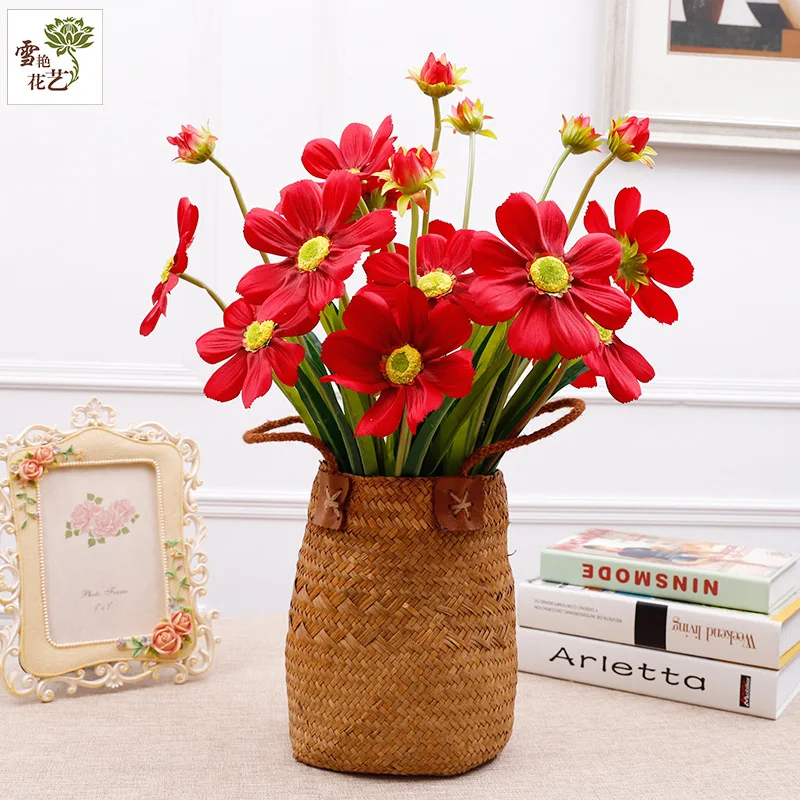 

Cosmos artificial flowers branch bouquet flower arrangement DIY wedding party home decoration prop simulation plants flowers