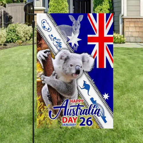 Koala Australia Flag Happy Australia Day Garden Flag - House Flag ZZU WWL IIC