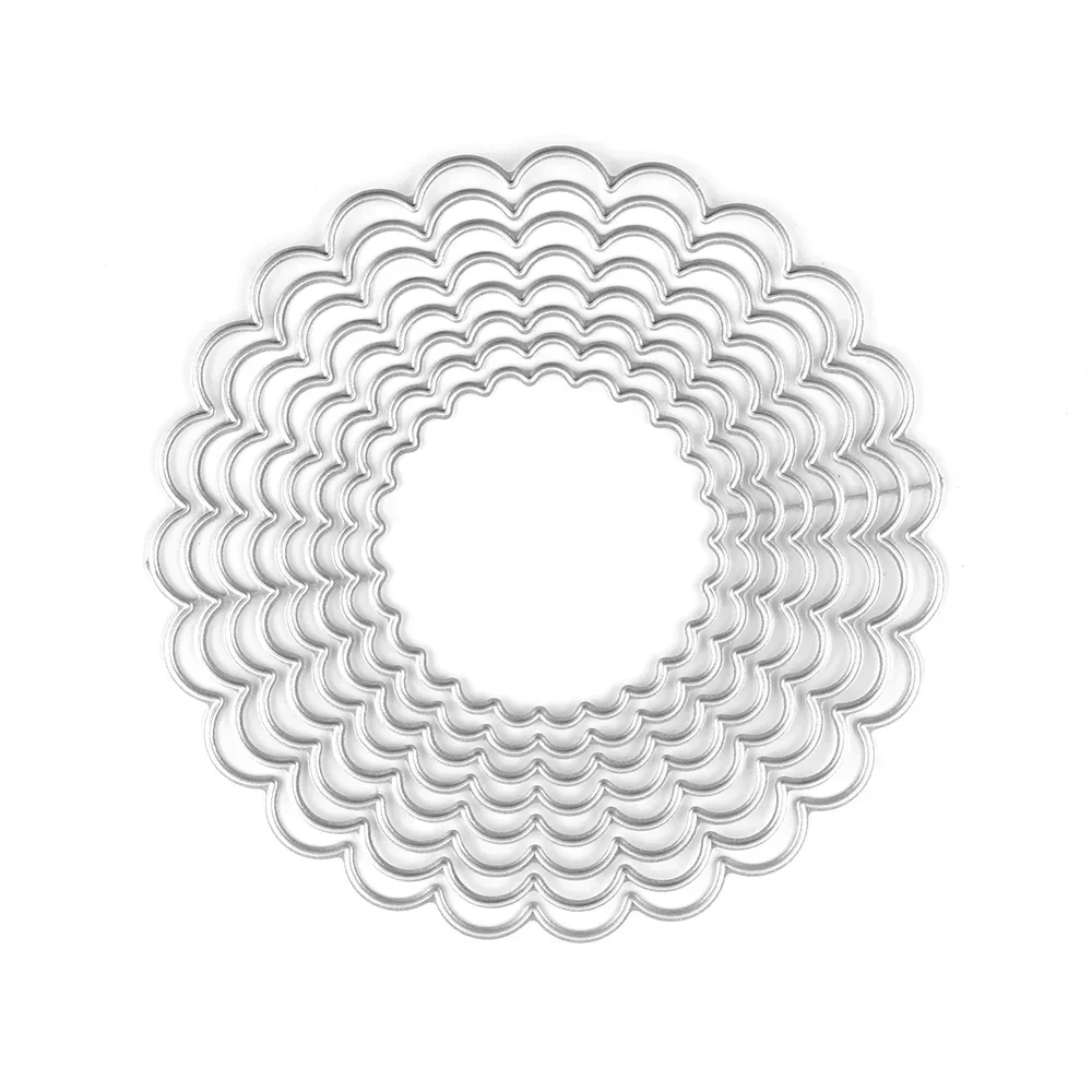 Multi shape background Metal Cutting Dies Heart Embossing Diecut 2024 New For DIY Card Making Scrapbooking Crafting Supplies