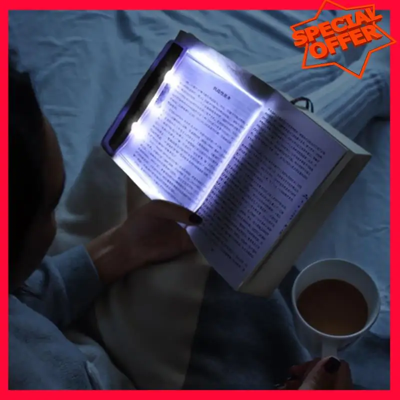 

-ESTR Многофункциональная светодиодная лампа для чтения ночного видения с плоской панелью, прозрачная лампа для книг в ночное время, плоская книжная лампа, книжные светильники