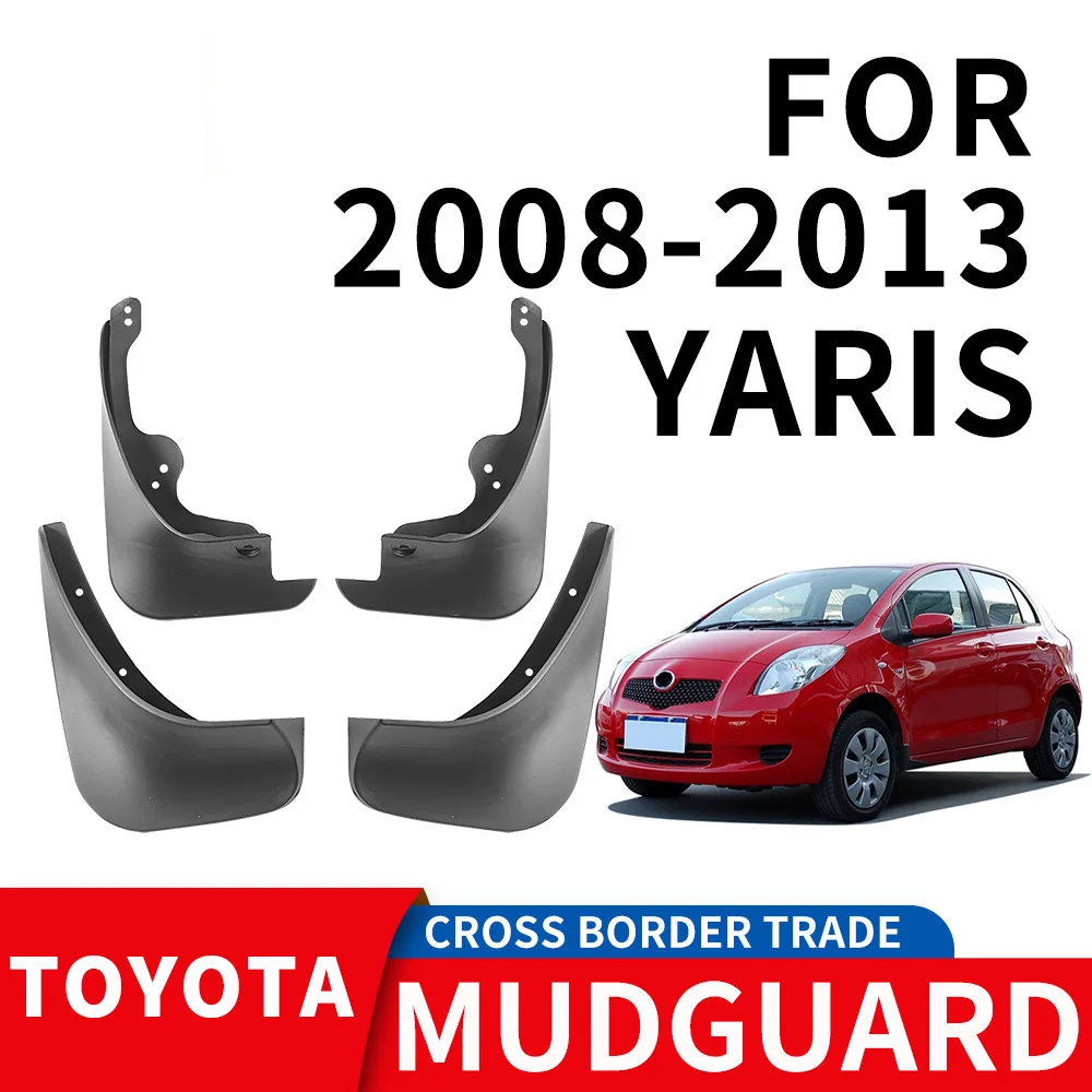 

For 2008-2013 TOYOTA YARIS mudguard Mudflaps Front Rear Flares Splash Guards Cover Car Accessoie