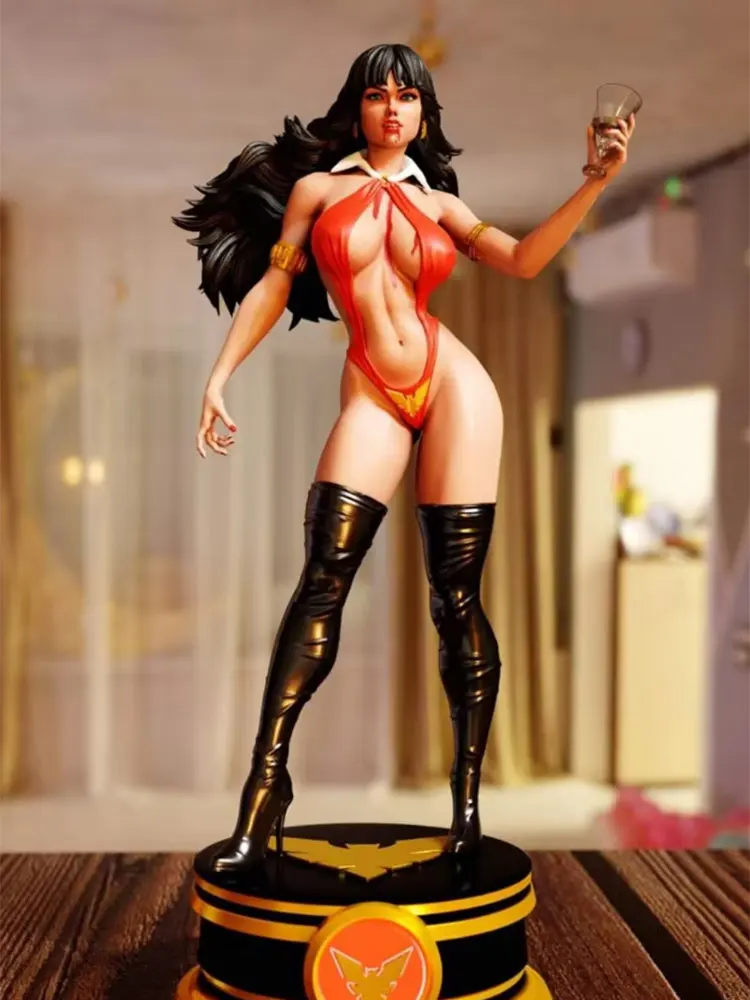 1/24 75mm  1/18 100mm Resin Model Kits Vampire Girl Figurine Unpainted No Color RW-1126