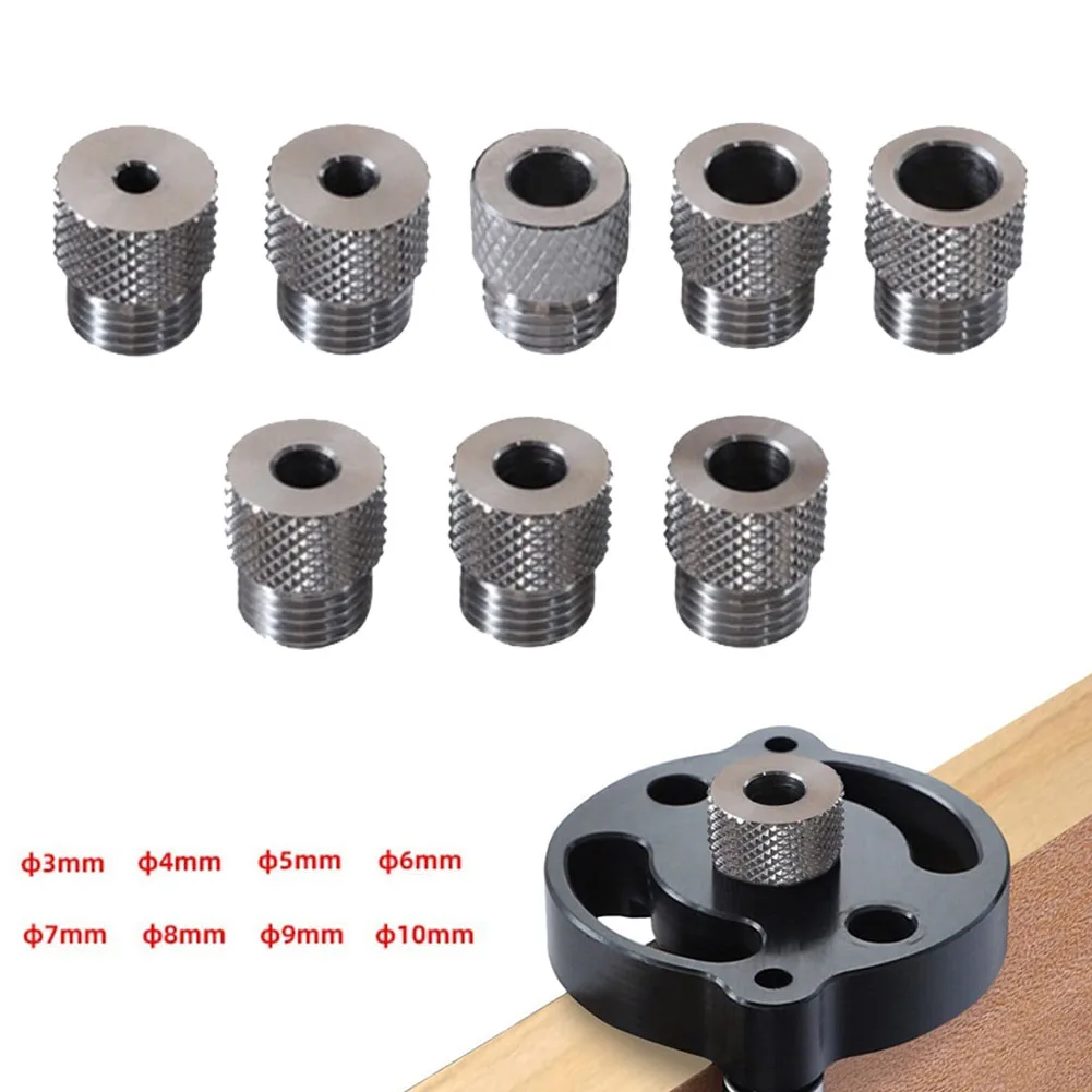 1pc 3-10mm Drill Sleeve Self Woodworking Drill Guide Bushing For M14 Dowelling Jig Wood Drilling Guide Locator Hole Puncher