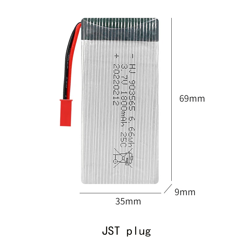 3.7V 1800mAh 903565 batterie al litio polimeriche per aeromodelli telecomando aereo Drone SYMA X5 X5S X5C X5SC X5SH X5SW