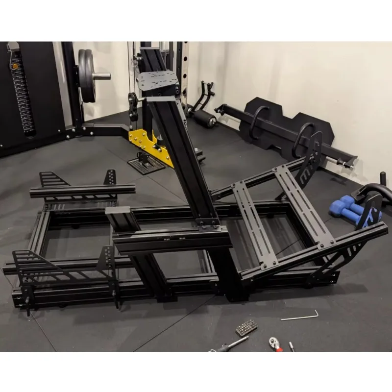 Next Level Elite Real Driving Motion Sim Racing Cockpit Frame T Slot Black Anodized Profile Simulator Bending Cutting Welding