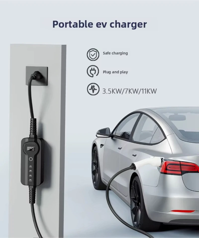 AC EV Charging Station Wallbox 7kW-22kW Type2 Plug 32A Home EV Car Charger with APP Control