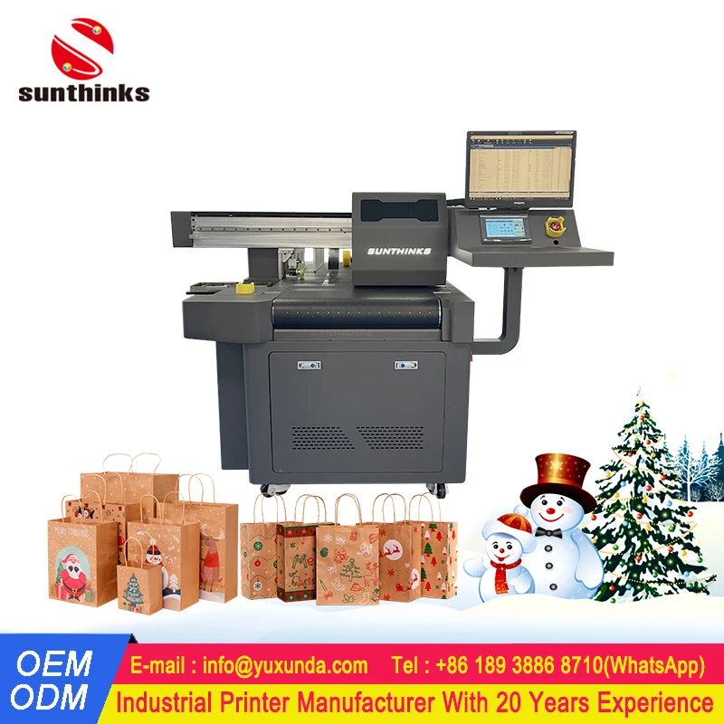 Products subject to negotiationSingle Pass Paper Bags Printing Machine Auto Feeder Corrugated Paper Boxes Single Printer