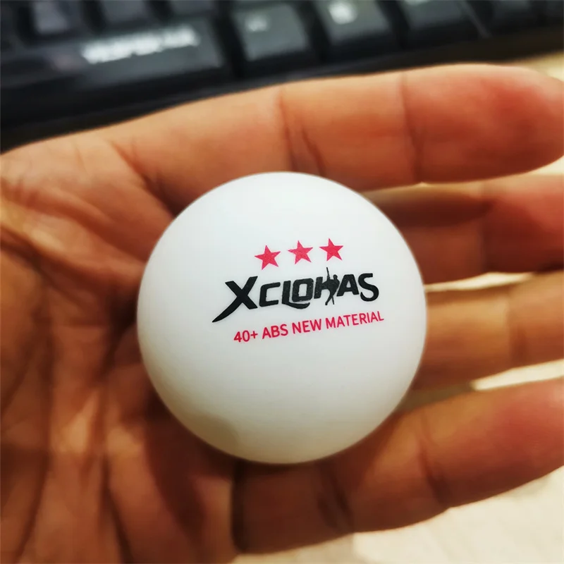 XCLOHAS Bola De Tênis De Mesa, 3 Estrelas, 40 + mm De Diâmetro, 2.8g, Plástico ABS, Bolas De Ping Pong Para Treinamento De Tênis De Mesa, Novo