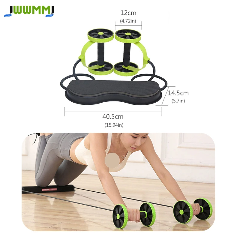 

1pcs Roller Wheel Exercise Equipment Abdominal Trainer Waist Slimming Workout Fitness Resistance Band Wheeler Perfect for Home