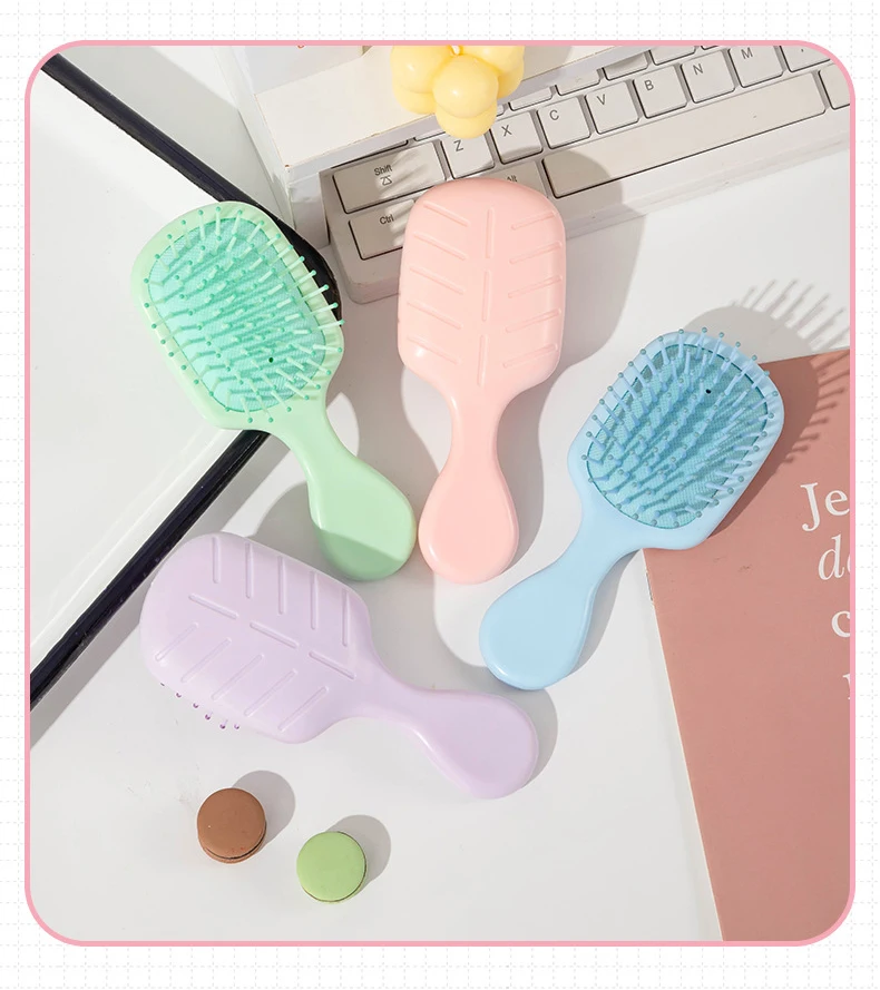 1pcs Mini Portable Massage Cute Cartoon Air Cushion Anti Screw Hair Brush Comb Hair Styling Tool Special for Real Hair Wigs