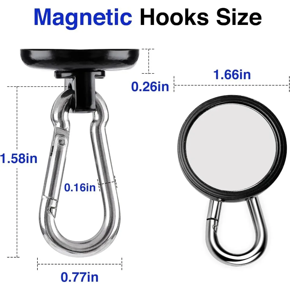 1Pc D42 Magnetic Hooks，Strong Magnetic Hooks for Hanging for Home, Cruise Ship, Office Locker, Workplace or Travel