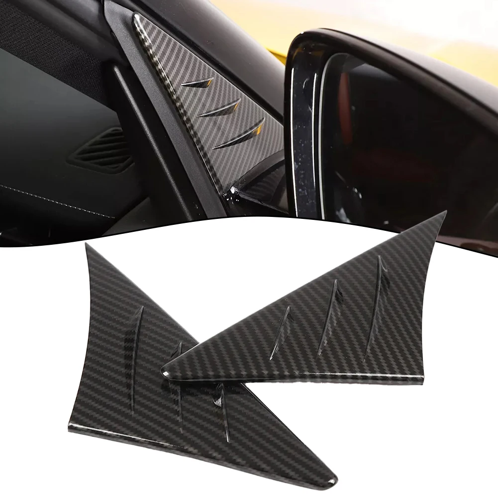 For Toyota For Supra A90 2019 2022 carbon fiber ABS deflector trim for wind buffeting reduction and aerodynamic improvement