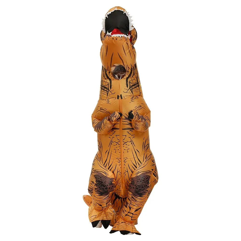 Adult Kids T-Rex Inflatable Dinosaur Costumes Suit Dress Anime Party Cosplay Carnival Halloween Costume For Man Woman