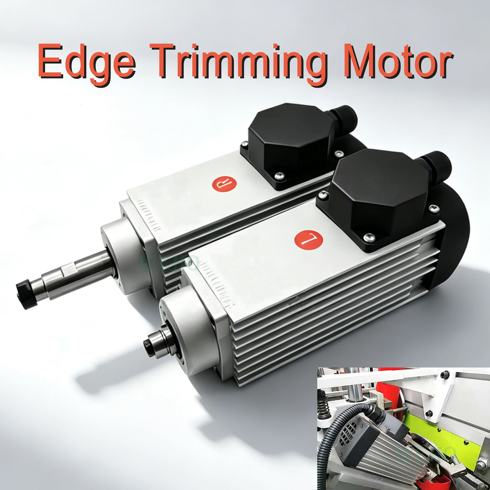 High Speed Trimming Motor Pure Copper Spindle Replacement Parts For KDT Nanxing Haode Edge Banding Machine
